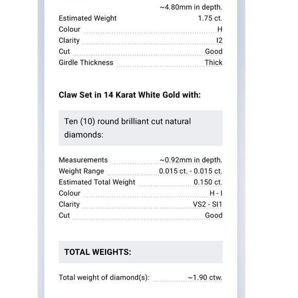 Diamond engagement, wedding and anniversary ring. - Picture 2 of 6